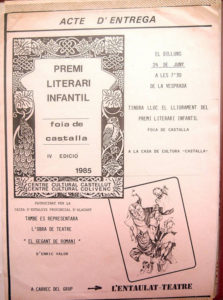 2 Teatre Premi Literari Infantil Castalla