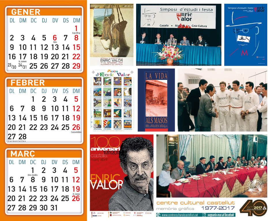 Calendari 2017, pels 40 anys del Centre 1