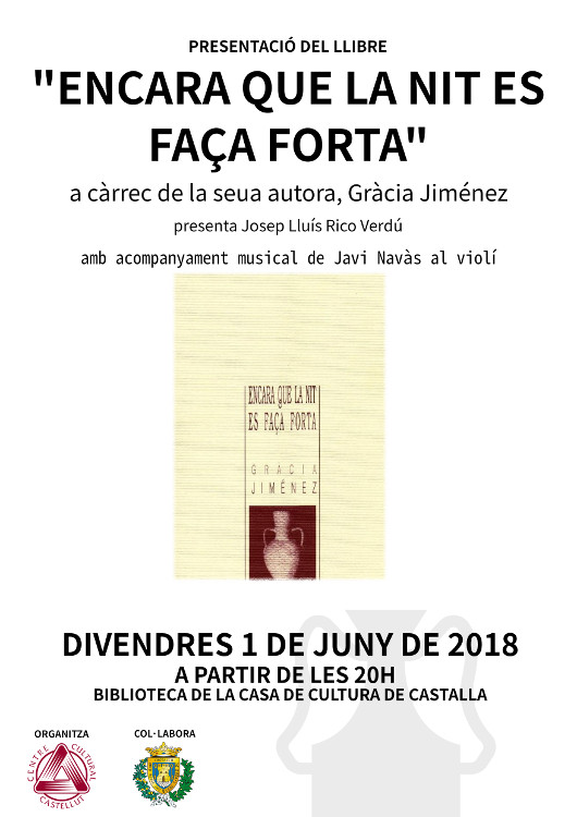 Poesia: Presentació del llibre “Encara que la nit es faça forta”