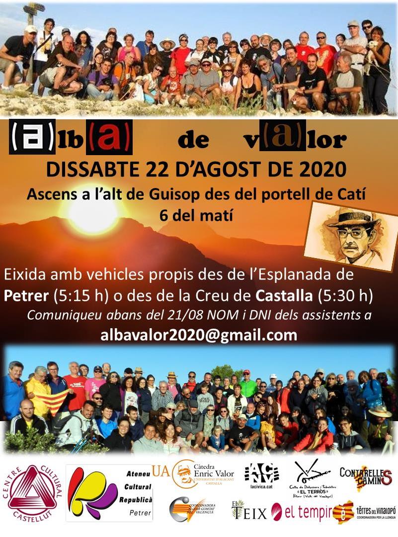 El Centre vos convida al 109è aniversari d'Enric Valor a l'Alt del Guisop 1